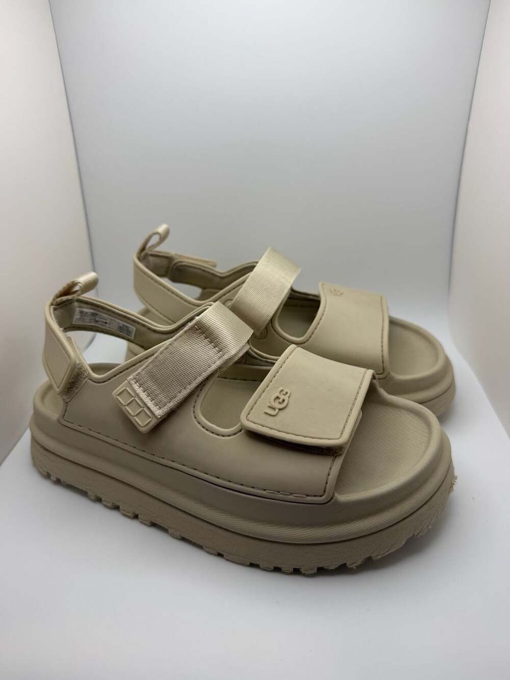 UGG Kids GoldenGlow Platform Sandals in Sea Salt